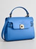 Christian Laurier Leder-Henkeltasche "Swang" in Blau - (B)28 x (H)20 x (T)11 cm