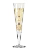 RITZENHOFF Kieliszek "Goldnacht" w kolorze złoto-różowym do szampana - 205 ml