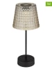 Globo lighting Solarne lampy LED (2 szt.) w kolorze czarno-beżowym- wys. 29 x Ø 12,5 cm