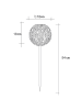 Globo lighting Ledsolartuinsteker zilverkleurig - (H)54 cm