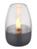 Globo lighting Dekoracyjna lampa solarna LED w kolorze szarym - wys. 9 x Ø 6 cm
