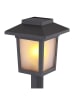 Globo lighting Ogrodowe lampy solarne LED (3 szt.) w kolorze czarnym - wys. 36,8 cm