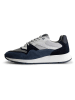 TRAVELIN' Leren sneakers "Ledbury" donkerblauw/grijs