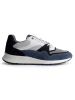 TRAVELIN' Leder-Sneakers "Ledbury" in Dunkelblau/ Grau