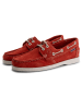 Travelin` Leren mocassins "Penzance" rood