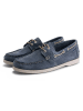 TRAVELIN' Leder-Mokassins "Penzance" in Blau