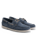 TRAVELIN' Leder-Mokassins "Penzance" in Blau