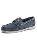 TRAVELIN' Leder-Mokassins "Penzance" in Blau