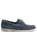 TRAVELIN' Leder-Mokassins "Penzance" in Blau