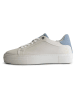 TRAVELIN' Leren sneakers "Santec" crème/lichtblauw