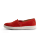Travelin` Skórzane slippersy "Torus" w kolorze czerwonym