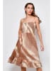 H.H.G. Kleid in Braun/ Creme