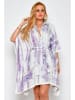 Tarifa Kaftan in Weiß/ Lila