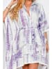 Tarifa Kaftan in Weiß/ Lila