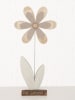 Boltze 3-delige set: decoratieve objecten "Weavy" beige/crème - (H)38 cm
