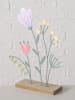 Boltze 3-delige set: decoratieve objecten "Florina" lichtbruin/meerkleurig - (H)28 cm