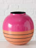 Boltze Vaas "Tucol" roze/oranje - (H)19,5 cm