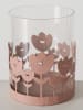 Boltze 3er-Set: Windlichter "Gardenlove" in Creme/ Rosa - (H)14 cm