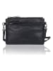 Bellicci Leder-Umhängetasche "Sicilia" in Schwarz - (B)22,5 x (H)16 x (T)5 cm