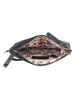 Bellicci Leren schoudertas "Sicilia" zwart - (B)22,5 x (H)16 x (D)5 cm