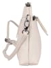 Bellicci Leren schoudertas "Sicilia" crème - (B)22,5 x (H)16 x (D)5 cm