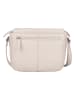 Bellicci Leder-Umhängetasche "Silene" in Creme - (B)26 x (H)22 x (T)10 cm