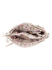 Bellicci Leder-Umhängetasche "Silene" in Creme - (B)26 x (H)22 x (T)10 cm