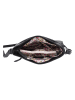 Bellicci Leder-Umhängetasche "Sidney" in Schwarz - (B)30 x (H)25 x (T)8 cm