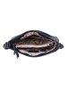 Bellicci Skórzana torebka "Sidney" w kolorze granatowym - 30 x 25 x 8 cm
