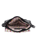 Bellicci Leren schoudertas "Silvia" zwart - (B)27 x (H)8 x (D)4 cm