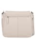 Bellicci Leder-Umhängetasche "Silvia" in Creme - (B)27 x (H)8 x (T)4 cm