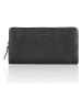 SPARWELL Leder-Geldbörse "Olivia" in Schwarz - (B)20 x (H)10,5 x (T)2,5 cm