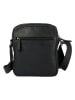 SPARWELL Leder-Umhängetasche "Karamelo" in Schwarz - (B)18,5 x (H)21,5 x (T)5 cm