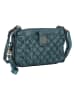 Bellicci Leren smartphonetas "Portia" petrol - (B)19 x (H)11,5 x (D)3 cm