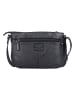 Bellicci Leder-Umhängetasche "Paige" in Schwarz - (B)25 x (H)18 x (T)5 cm