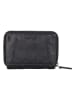 Bellicci Leder-Geldbörse "Percy" in Schwarz - (B)13 x (H)10 x (T)3 cm