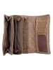 Bellicci Leren portemonnee "Pedra" taupe - (B)19 x (H)10 x (D)4 cm