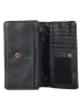 Bellicci Leder-Geldbörse "Perla" in Schwarz - (B)17,5 x (H)10 x (T)3 cm