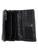 Bellicci Leder-Geldbörse "Perla" in Schwarz - (B)17,5 x (H)10 x (T)3 cm