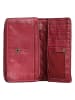 Bellicci Leder-Geldbörse "Perla" in Rot - (B)17,5 x (H)10 x (T)3 cm