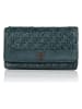 Bellicci Leder-Geldbörse "Perla" in Petrol - (B)17,5 x (H)10 x (T)3 cm