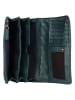 Bellicci Leder-Geldbörse "Perla" in Petrol - (B)17,5 x (H)10 x (T)3 cm