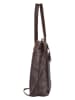 Bellicci Leder-Shopper "Charon" in Dunkelbraun - (B)33 x (H)38 x (T)10,5 cm