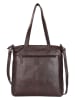 Bellicci Leder-Shopper "Charon" in Dunkelbraun - (B)33 x (H)38 x (T)10,5 cm