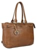 Bellicci Leder-Schultertasche "Chelsea" in Cognac - (B)34 x (H)29,5 x (T)10 cm