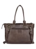 Bellicci Leder-Schultertasche "Chelsea" in Dunkelbraun - (B)34 x (H)29,5 x (T)10 cm