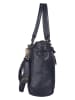 Bellicci Leder-Schultertasche "Chelsea" in Dunkelblau - (B)34 x (H)29,5 x (T)10 cm