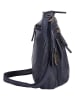 Bellicci Leder-Umhängetasche "Cynthia" in Dunkelblau - (B)22,5 x (H)24 x (T)9,5 cm