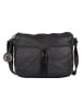 Bellicci Leder-Umhängetasche "Crisanta" in Schwarz - (B)30 x (H)22 x (T)10 cm