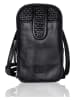 Bellicci Leder-Handytasche "Emberly" in Schwarz - (B)11 x (H)18,5 x (T)2,5 cm